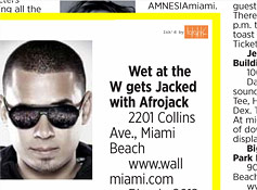 Wet at The W gets Jacked with Afrojack